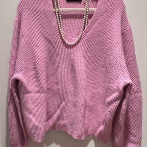 Gorgeous Large pink Tahari sweater. Warm, luxurious lovely sweater!